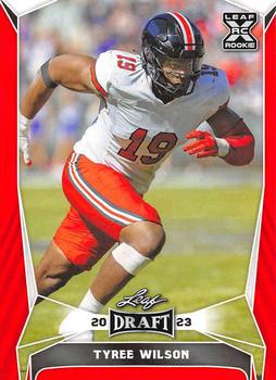 2023 Leaf Draft - Red #72 Tyree Wilson Front