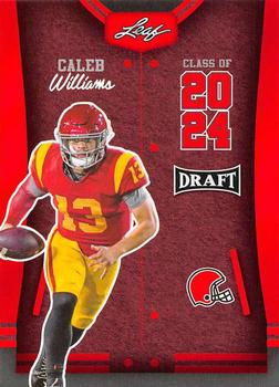 2023 Leaf Draft - Red #77 Caleb Williams Front