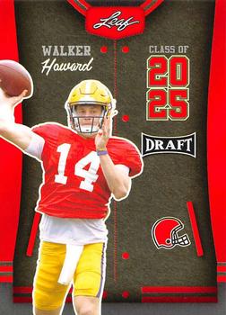 2023 Leaf Draft - Red #86 Walker Howard Front