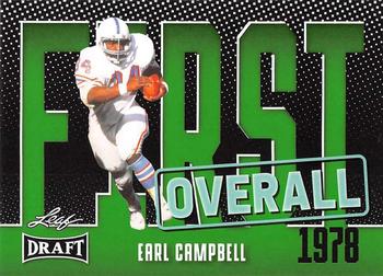 2023 Leaf Draft - Green #3 Earl Campbell Front