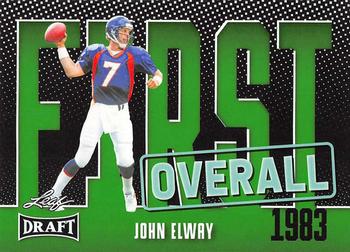 2023 Leaf Draft - Green #4 John Elway Front