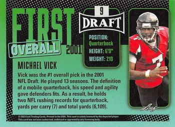 2023 Leaf Draft - Green #9 Michael Vick Back