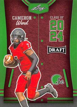 2023 Leaf Draft - Green #78 Cameron Ward Front