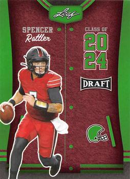 2023 Leaf Draft - Green #80 Spencer Rattler Front