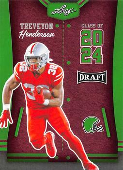 2023 Leaf Draft - Green #81 TreVeyon Henderson Front