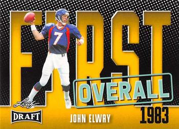 2023 Leaf Draft - Gold #4 John Elway Front