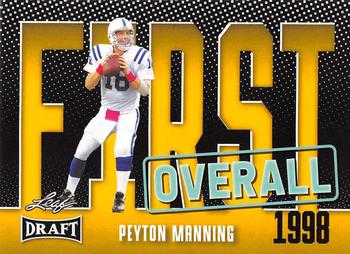 2023 Leaf Draft - Gold #8 Peyton Manning Front