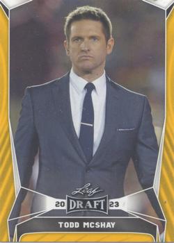 2023 Leaf Draft - Gold #30 Todd McShay Front