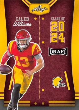 2023 Leaf Draft - Gold #77 Caleb Williams Front