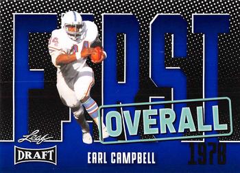 2023 Leaf Draft - Blue #3 Earl Campbell Front