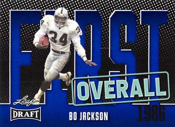 2023 Leaf Draft - Blue #6 Bo Jackson Front