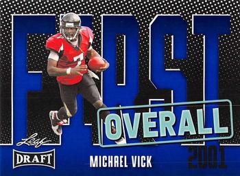 2023 Leaf Draft - Blue #9 Michael Vick Front