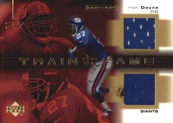 2001 Upper Deck Ovation - Train for the Game #TG-RD Ron Dayne Front
