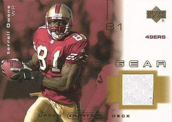 2001 Upper Deck Ovation - Training Gear #T-TO Terrell Owens Front