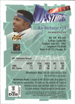 1996 Finest #3 Ray Buchanan Back