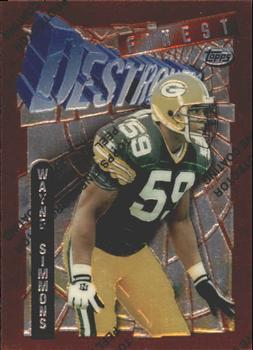 1996 Finest #72 Wayne Simmons Front