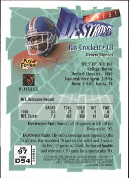 1996 Finest #97 Ray Crockett Back