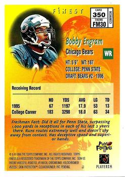 1996 Finest #350 Bobby Engram Back