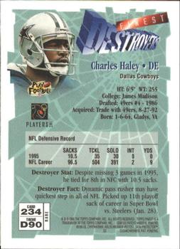 1996 Finest #234 Charles Haley Back