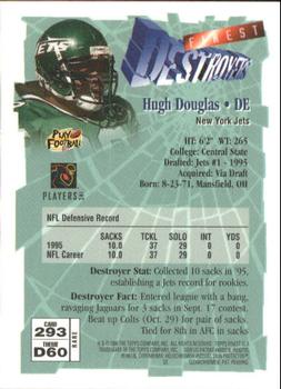 1996 Finest #293 Hugh Douglas Back