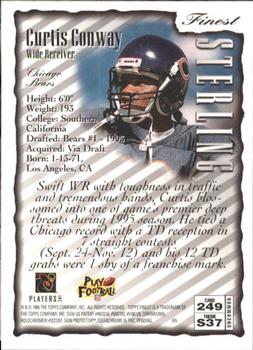 1996 Finest #249 Curtis Conway Back
