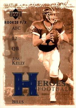 2001 Upper Deck Rookie F/X - Heroes of Football #HF-JK Jim Kelly Front