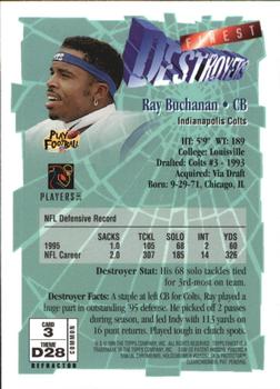 1996 Finest - Refractors #3 Ray Buchanan Back