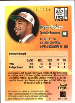 1996 Finest - Refractors #237 Regan Upshaw Back