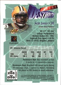 1996 Finest - Refractors #266 Sean Jones Back
