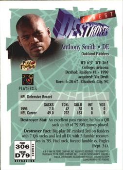 1996 Finest - Refractors #306 Anthony Smith Back