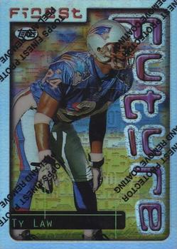 1996 Finest - Refractors #24 Ty Law Front