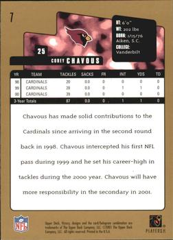 2001 Upper Deck Victory - Gold #7 Corey Chavous Back