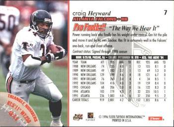 1996 Fleer #7 Craig Heyward Back