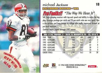 1996 Fleer #10 Michael Jackson Back