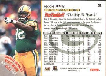 1996 Fleer #52 Reggie White Back