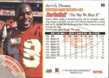 1996 Fleer #69 Derrick Thomas Back