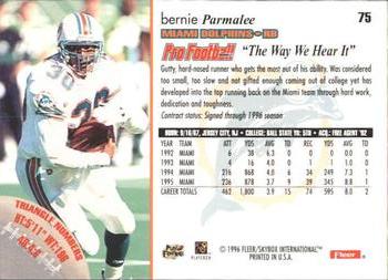 1996 Fleer #75 Bernie Parmalee Back