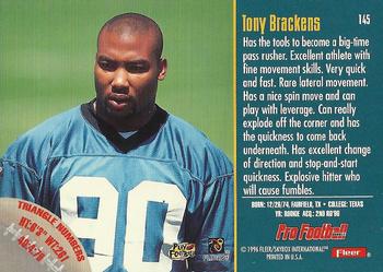 1996 Fleer #145 Tony Brackens Back