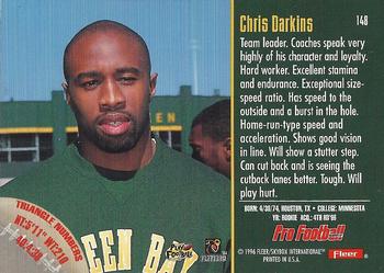 1996 Fleer #148 Chris Darkins Back