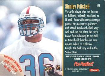 1996 Fleer #175 Stanley Pritchett Back