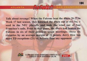 1996 Fleer #184 Atlanta - San Francisco Back