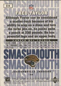2001 Upper Deck Vintage - Smashmouth #S14 Fred Taylor Back