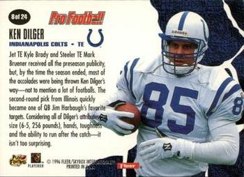1996 Fleer - Breakthroughs #8 Ken Dilger Back
