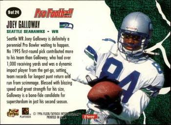 1996 Fleer - Breakthroughs #9 Joey Galloway Back