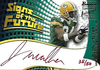 2002 Bowman - Signs of the Future Red Ink #SF-JW Javon Walker Front