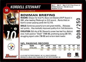2002 Bowman - Silver #50 Kordell Stewart Back