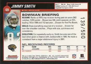 2002 Bowman Chrome - Refractors #69 Jimmy Smith Back