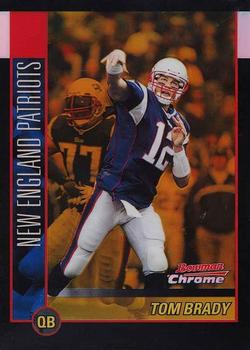 2002 Bowman Chrome - Refractors Gold #99 Tom Brady Front