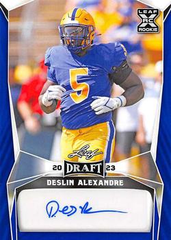 2023 Leaf Draft - Autographs Blue #BA-DA1 Deslin Alexandre Front
