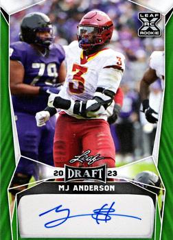 2023 Leaf Draft - Autographs Green #BA-MJA MJ Anderson Front